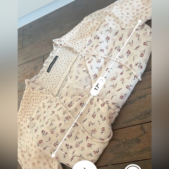 Abercrombie and Fitch Floral Cotton Button Down Blouse Top Size Small - Picture 4 of 6